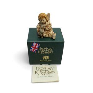 Harmony Kingdom Adoree Angel With Cat Trinket Figurine